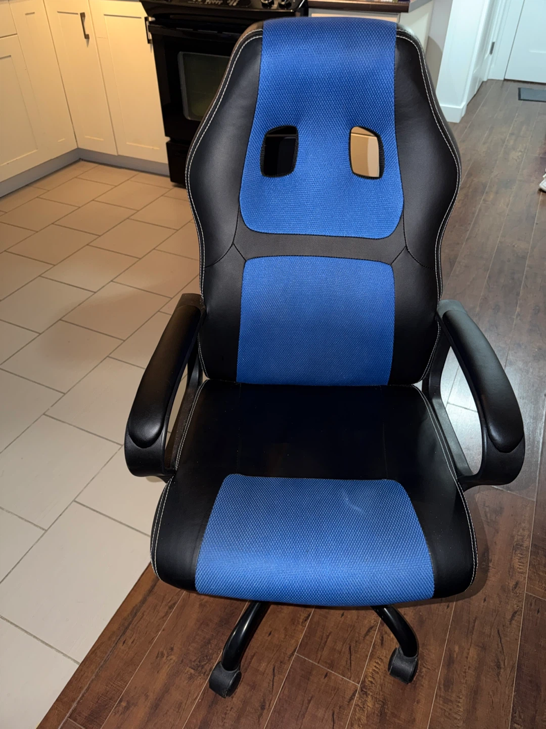 Blue and Black gaming Style Office Chair