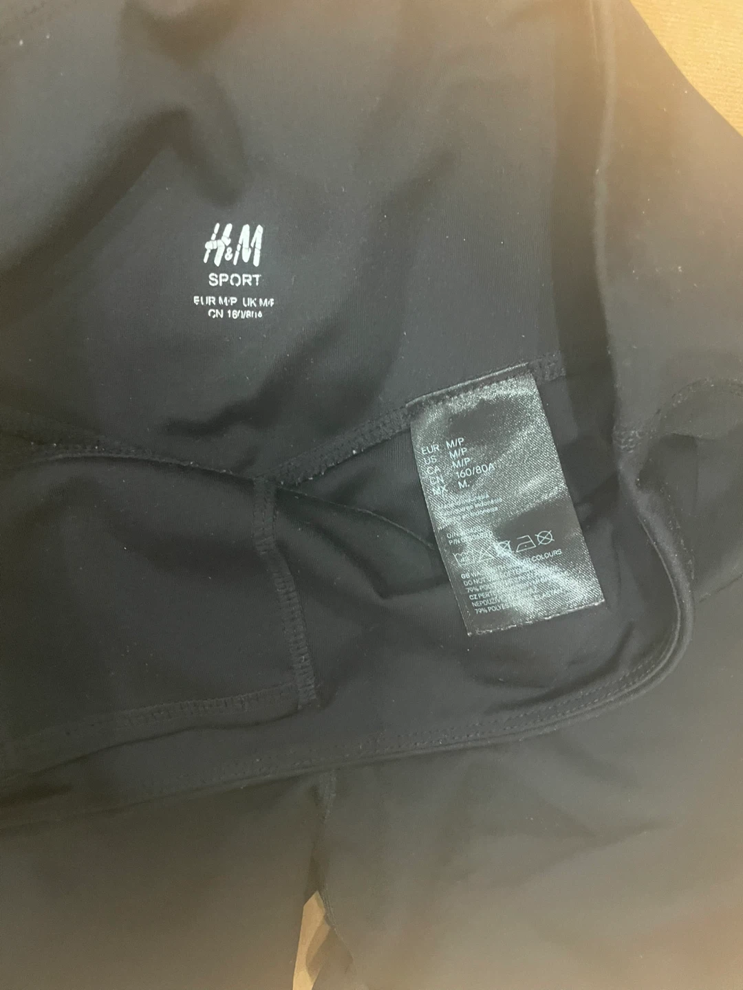 H&M Sport Black Leggings Size M - photo 4