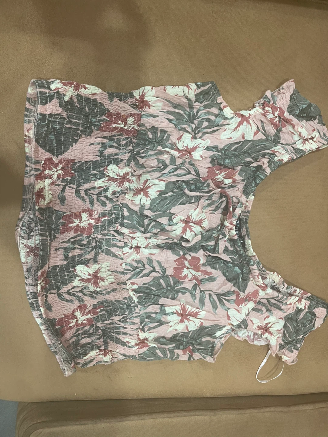 Floral Off-the-Shoulder Top - L size
