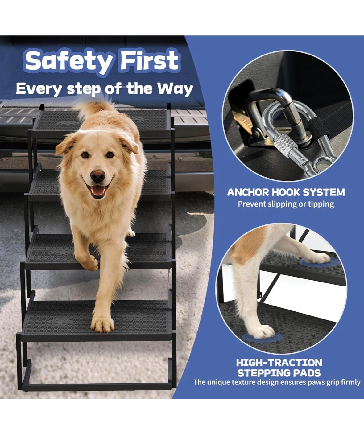 Foldable 4-Step Dog Stairs D53 - photo 5