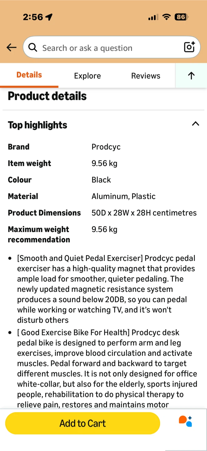 Producye Mini Exercise Bike - photo 2