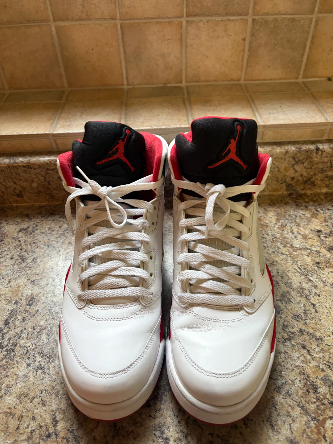 Air Jordan 5 Retro White Red 23 - photo 4