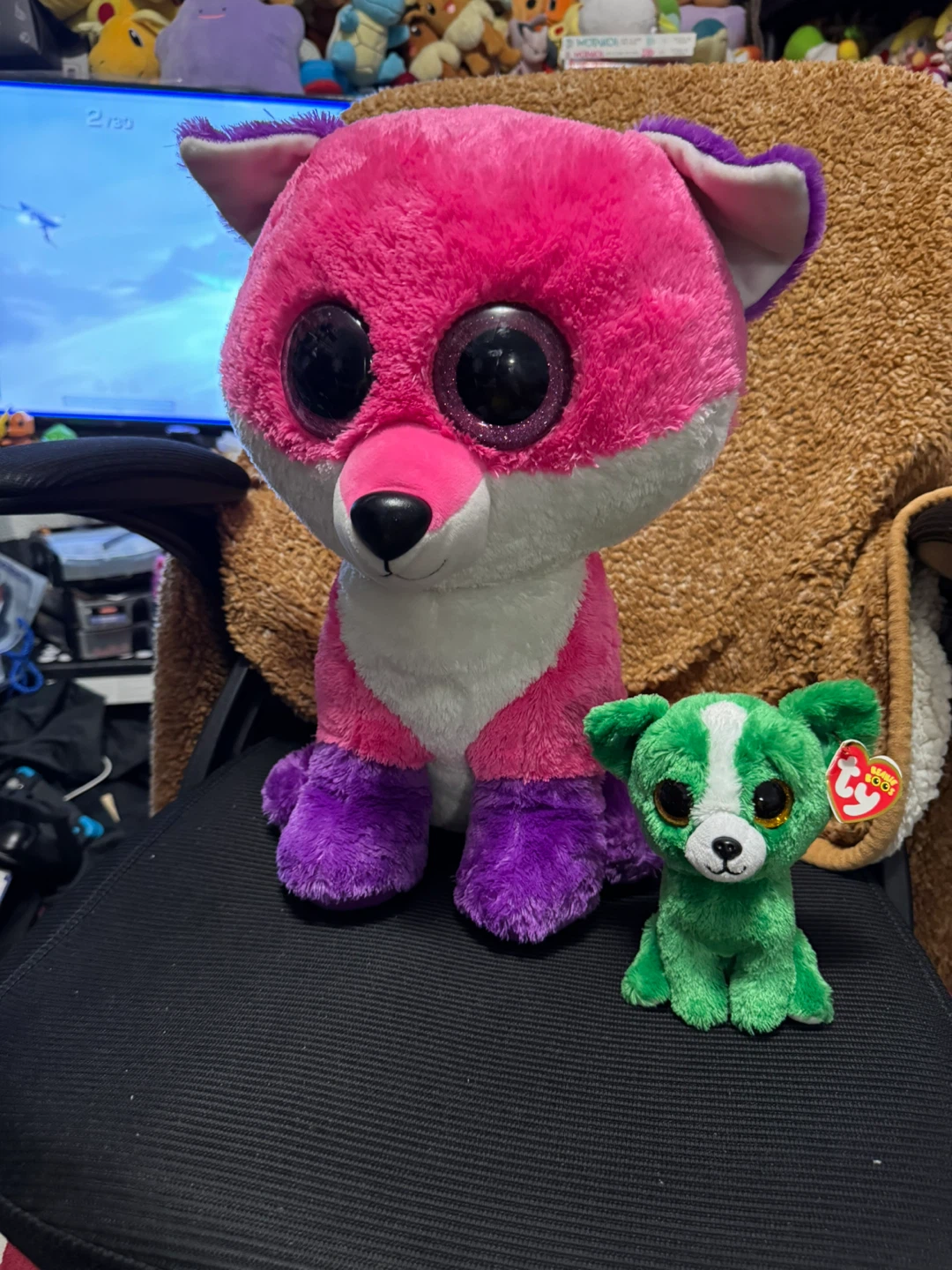 Ty Beanie Boos "Joey" Fox Plush Toy 16in - photo 2