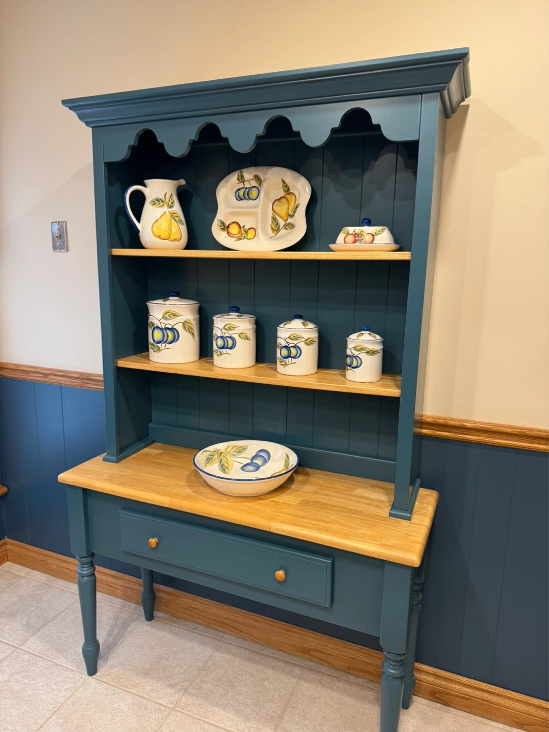 Teal Kitchen Hutch - photo 2
