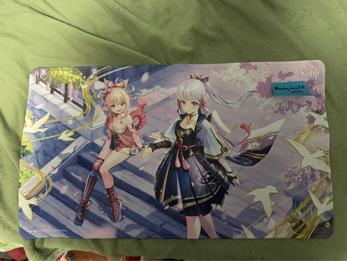 Genshin Impact Yoimiya Ayaka Desk Mat