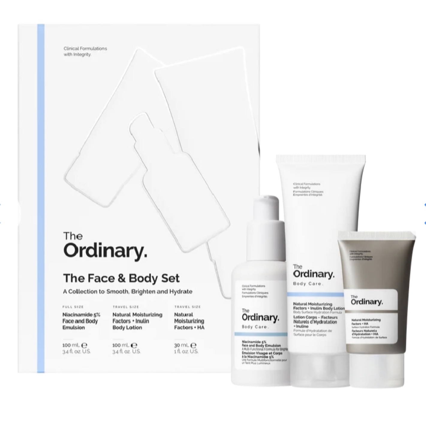 The Ordinary brand: “FACE & BODY SET”