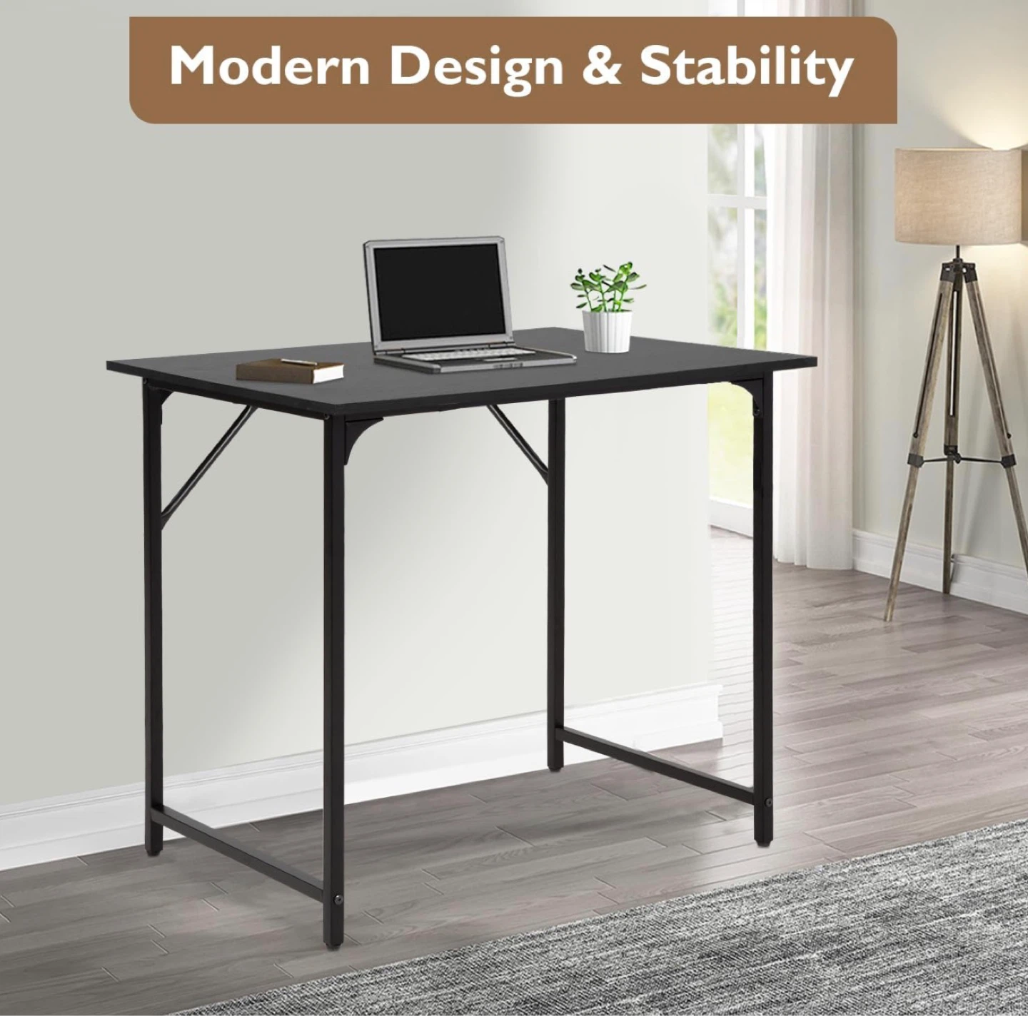 Black Office Desk - photo 3