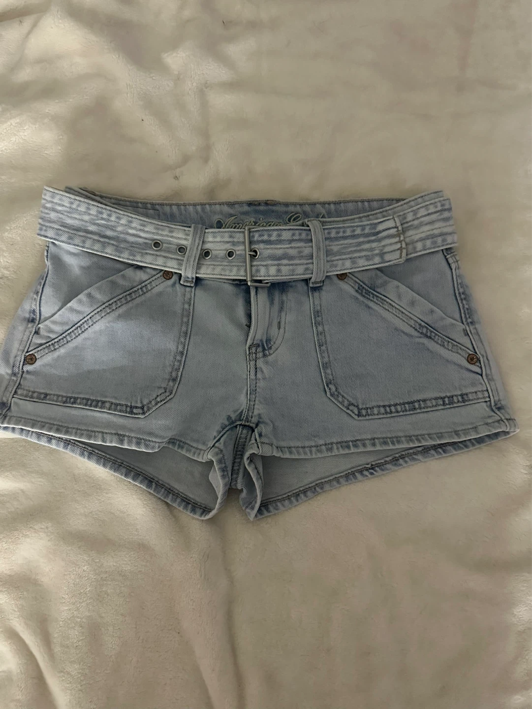 American eagle low rise jean shorts- size 2