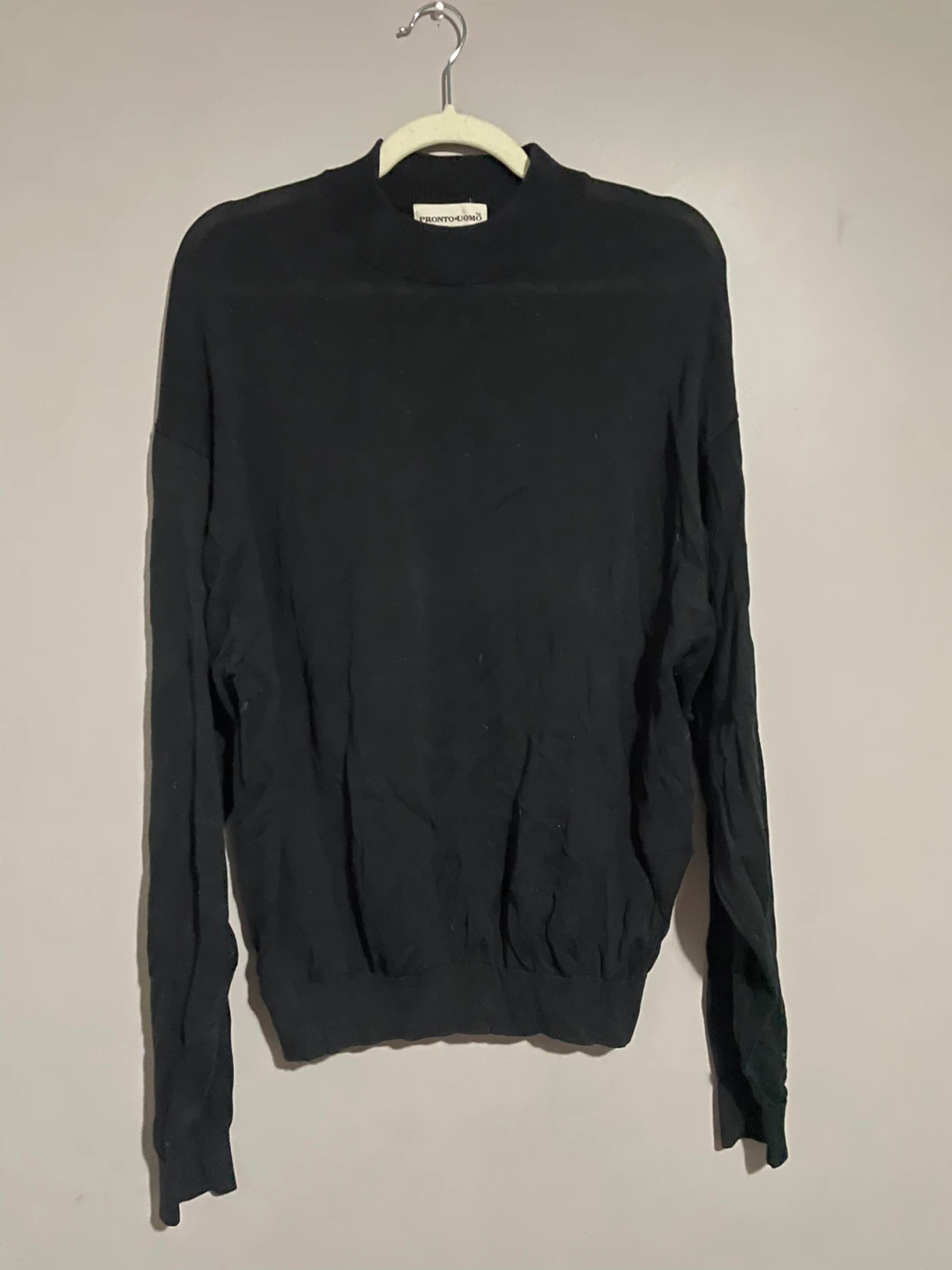 Pronto Uomo Black Mock Neck Sweater XL/TG