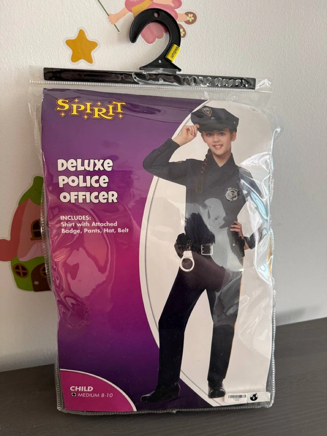 Spirit Deluxe Police Officer Costume Medium 8-10