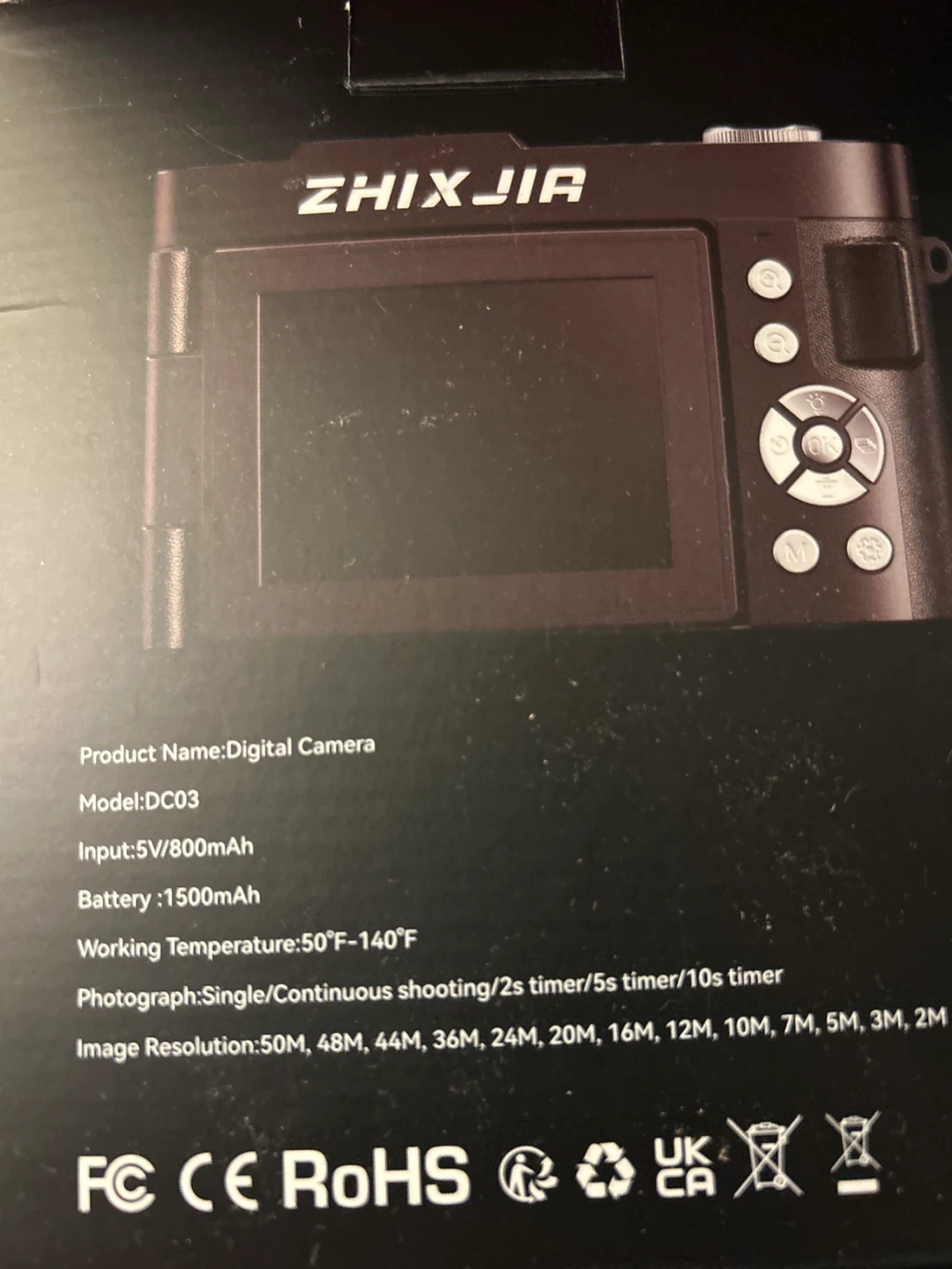 DC03 Digital Camera - 4K Video, 18X Zoom - photo 5