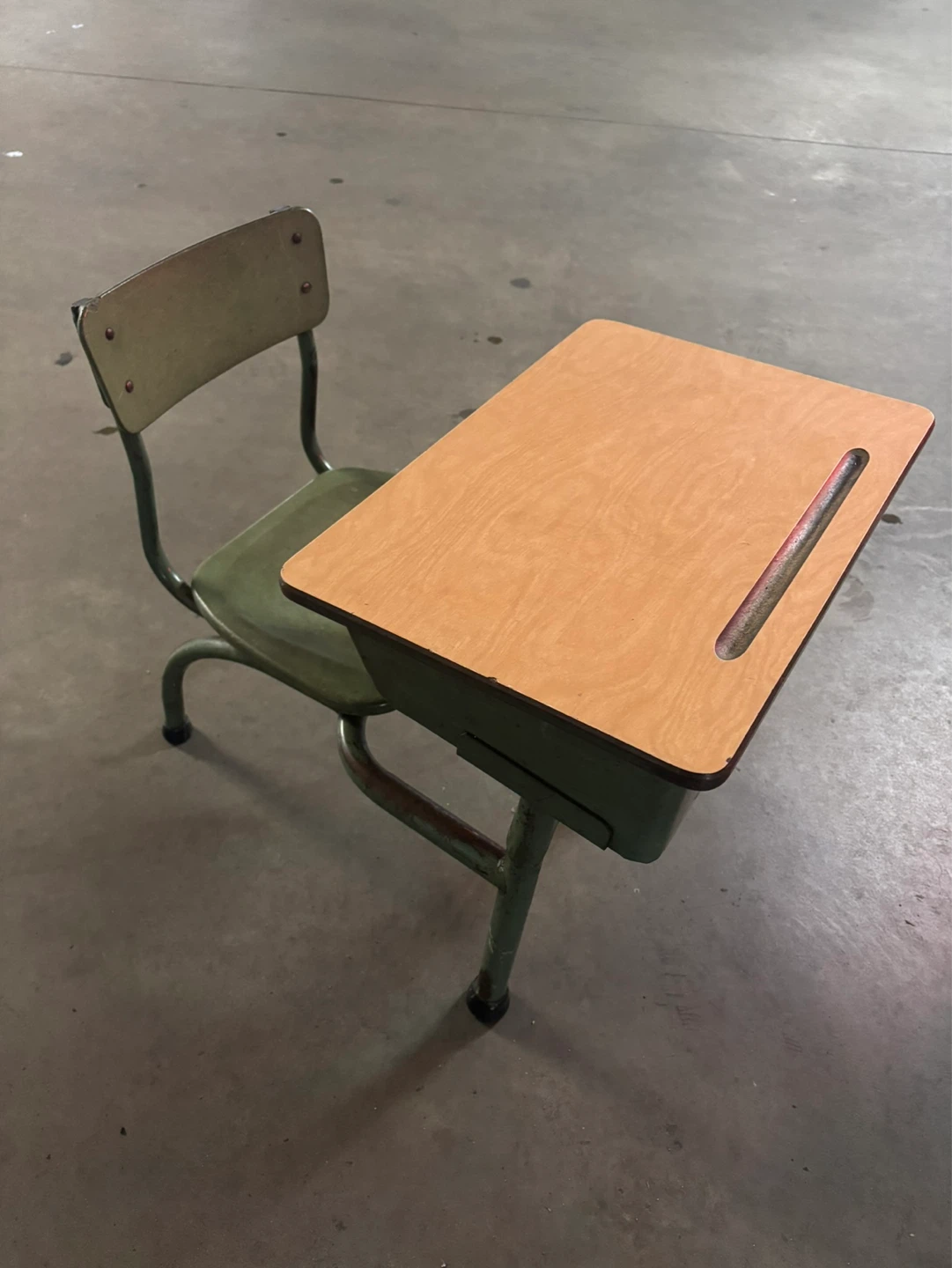 Vintage School Desk with Chair - photo 2