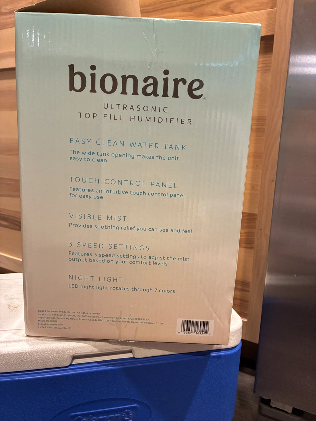 Bionaire Ultrasonic Top Fill Humidifier - photo 3