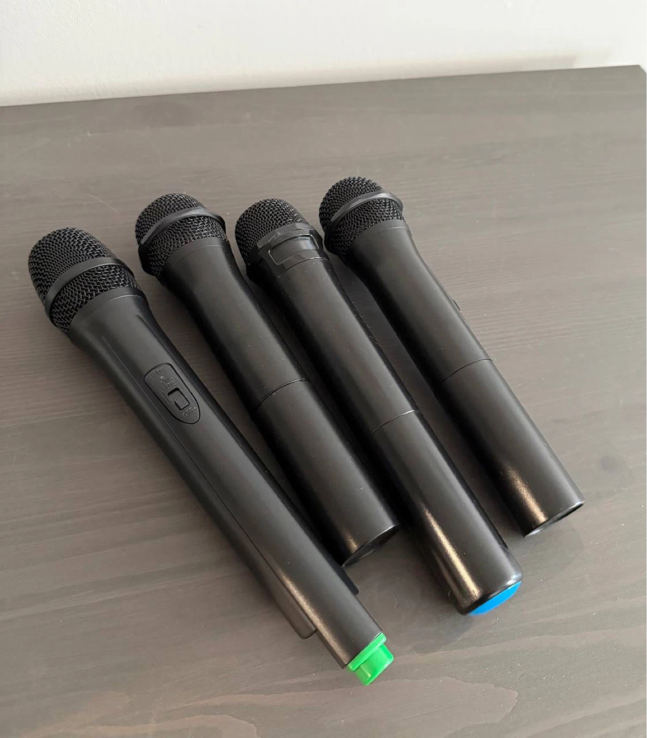 Set of 4 Black Microphones