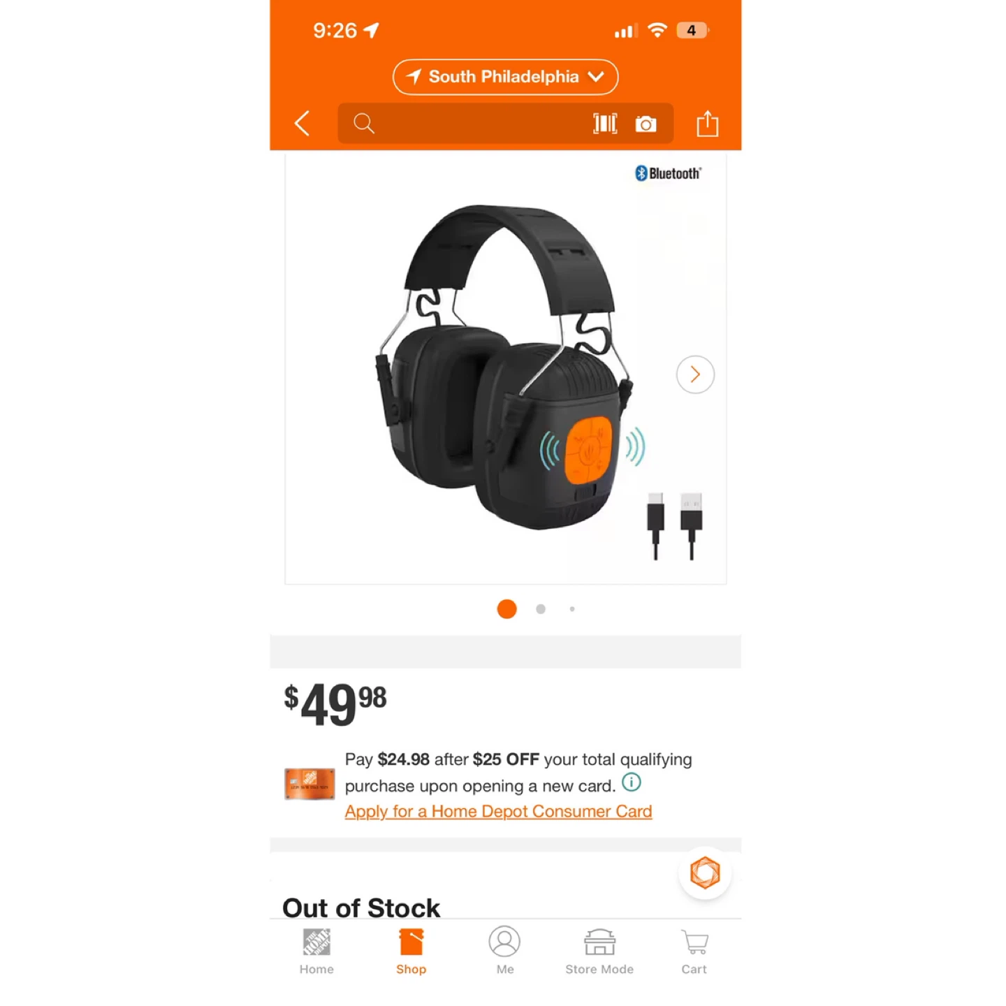 Noise Isolating Earmuffs Bluetooth - photo 5