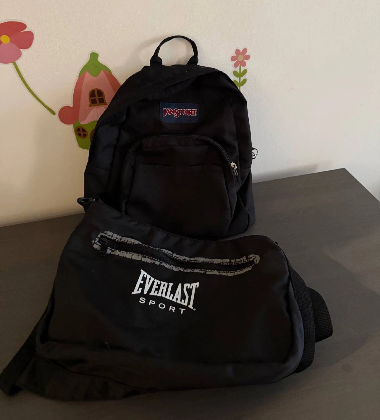 Jansport & Everlast Black Bags