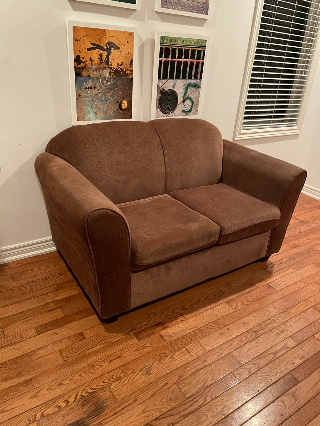 FREE DELIVERY. Brown Loveseat Sofa - photo 2