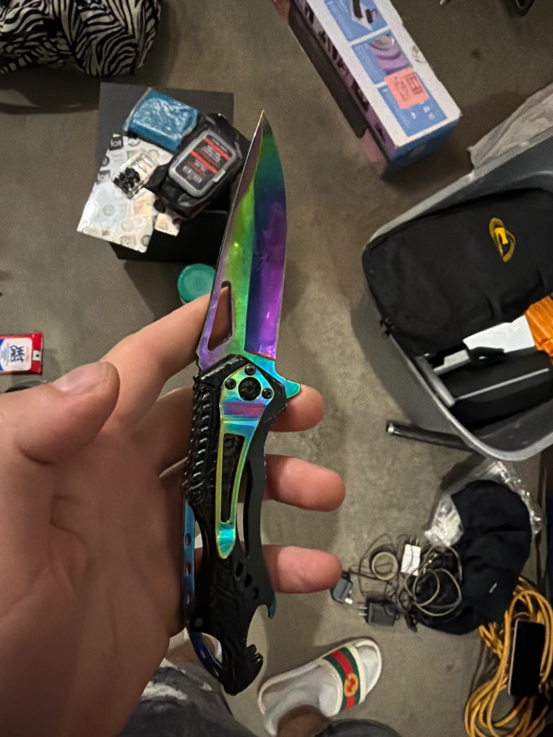 Rainbow Folding Knife