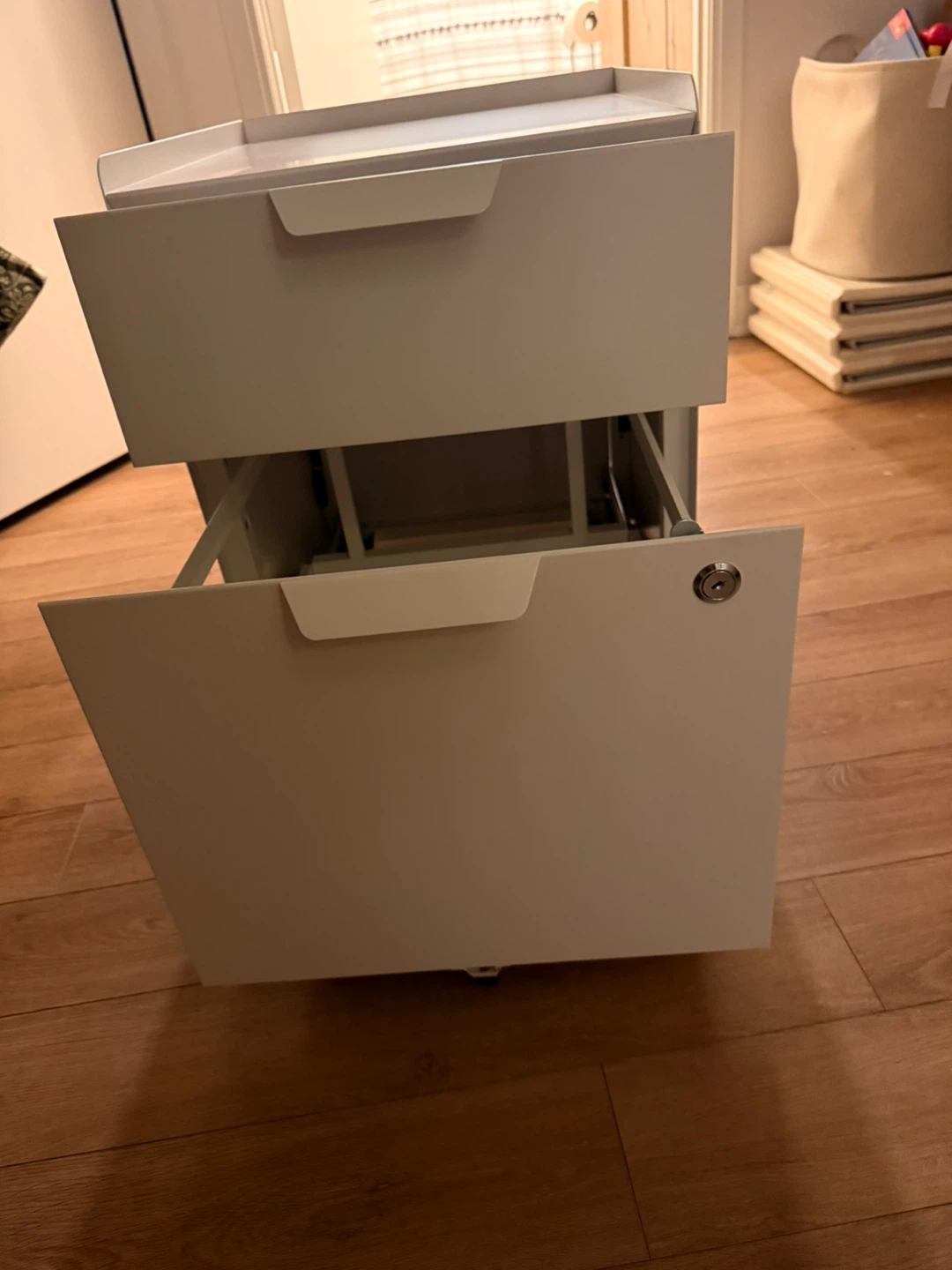 Drawer unit on casters, white - photo 3