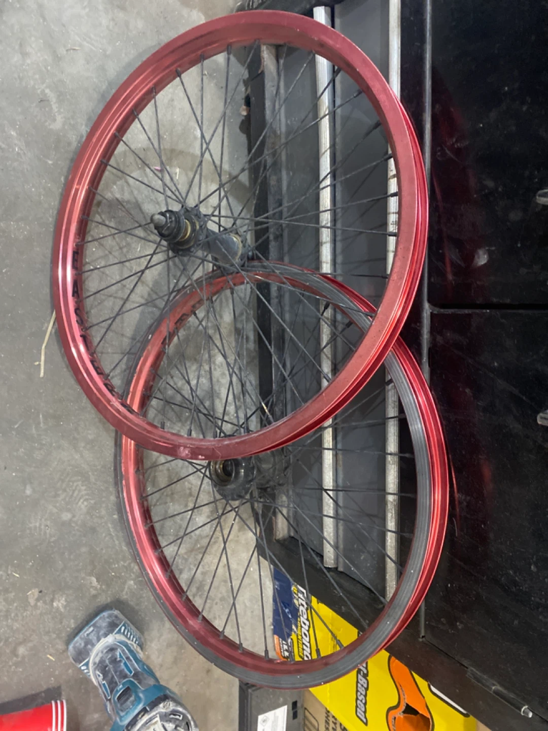 Metallic Pink BMX Bike Wheels (20”) - photo 5