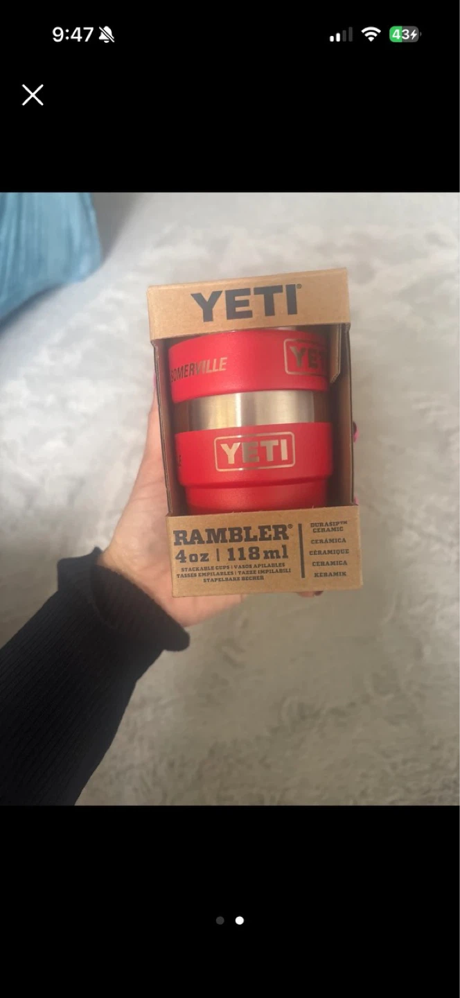 Brand new Yeti Rambler 4 oz Stackable Cups - Rescue Red (2 Pack) - photo 2