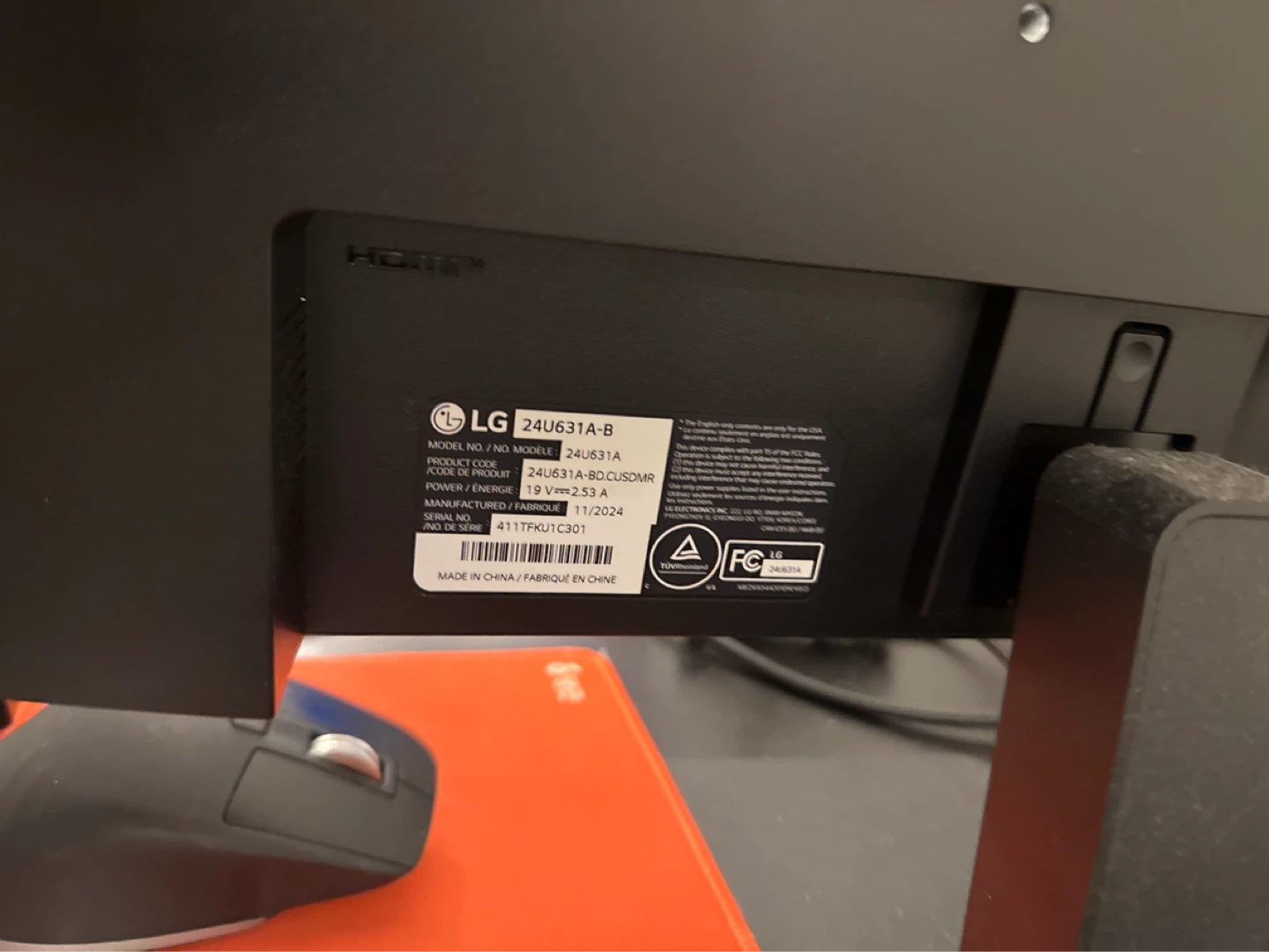 LG 24" Monitor 24UL600-B - photo 2