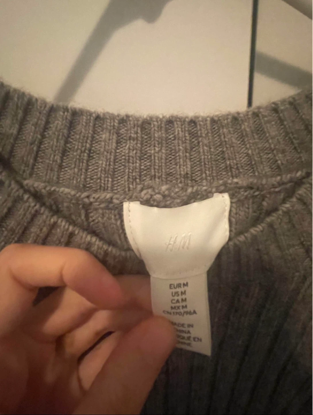 H&M Grey Ribbed Sweater Dress - Medium - photo 2