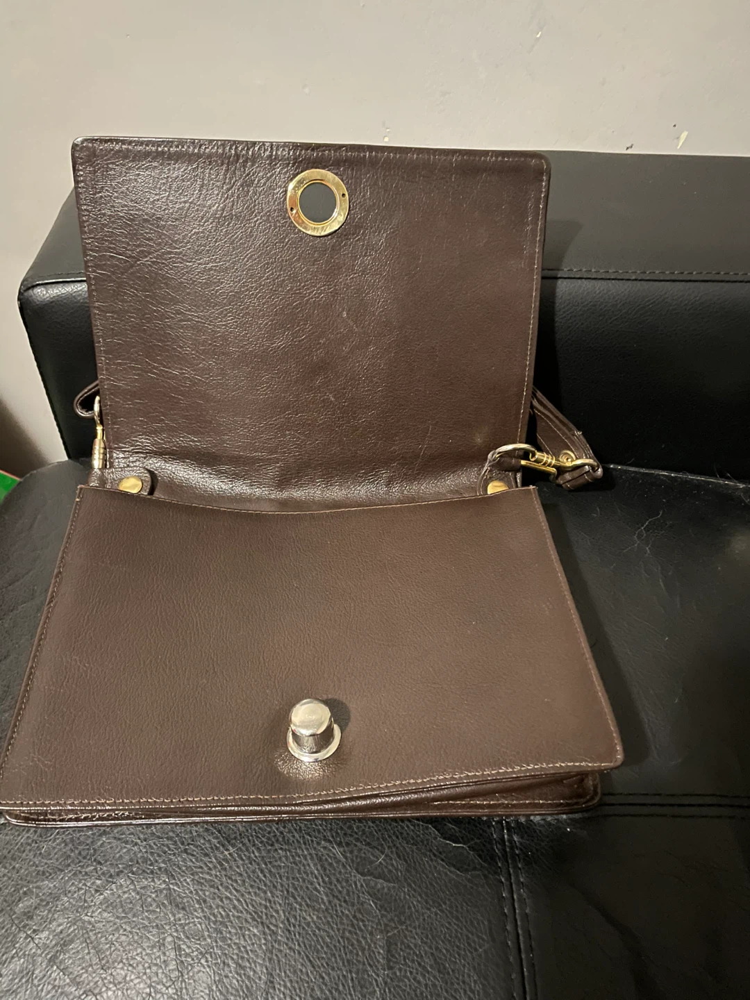 Vintage faux snake skin handbag - photo 4