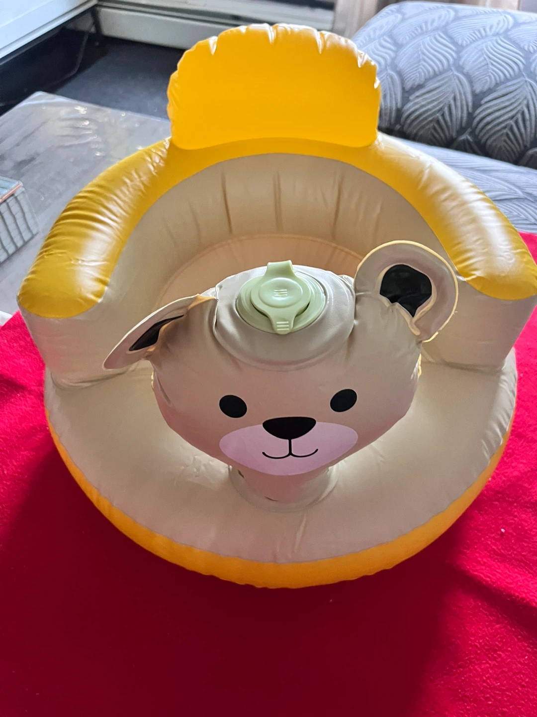 Yellow Inflatable Teddy Bear Baby Seat - photo 4