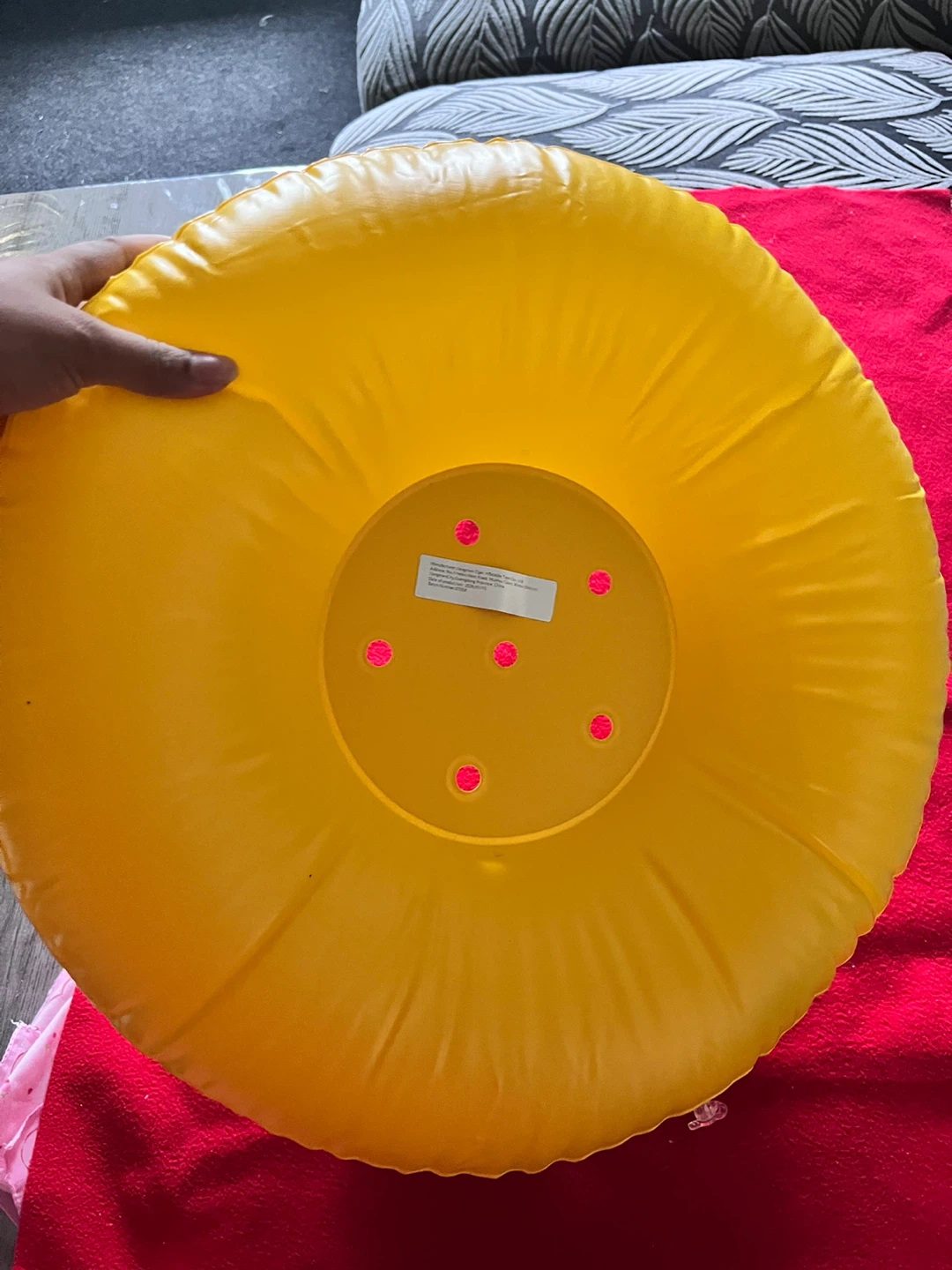 Yellow Inflatable Teddy Bear Baby Seat - photo 3