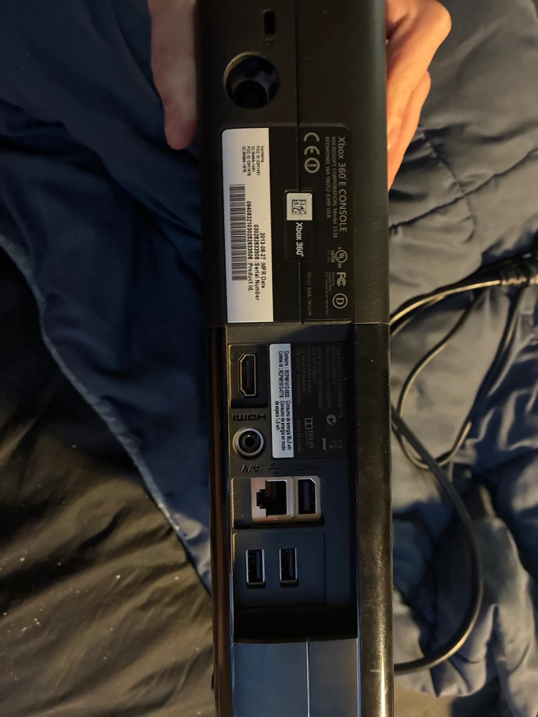 Microsoft Xbox 360 E Console with 2 Controllers For Spare Parts - photo 2