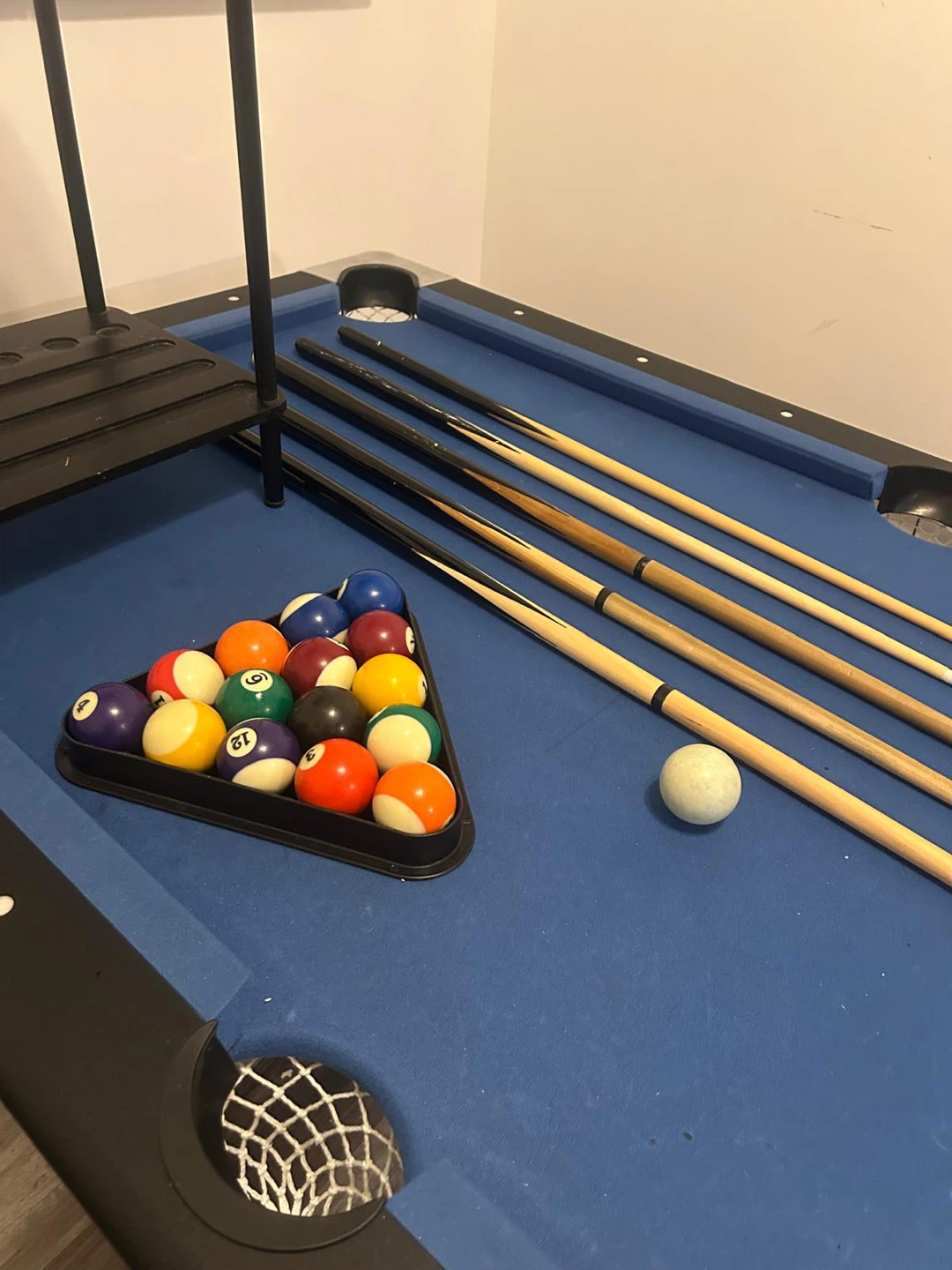 Pool Table with Balls and Cues - photo 3
