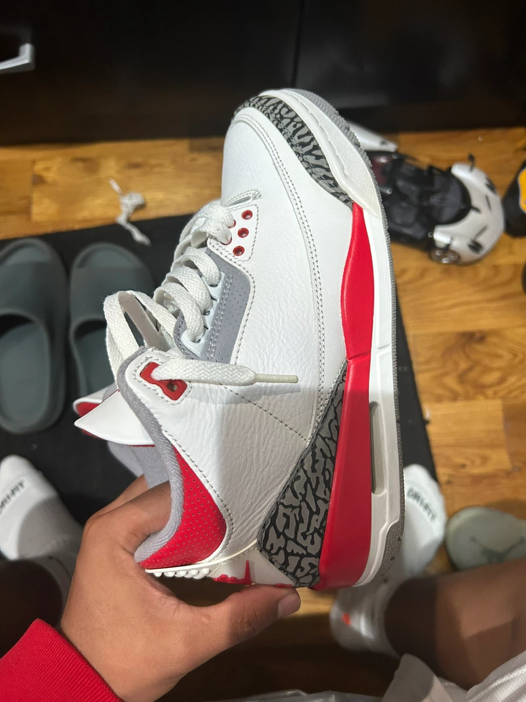 Nike Air Jordan 3 Retro White Red Elephant Print