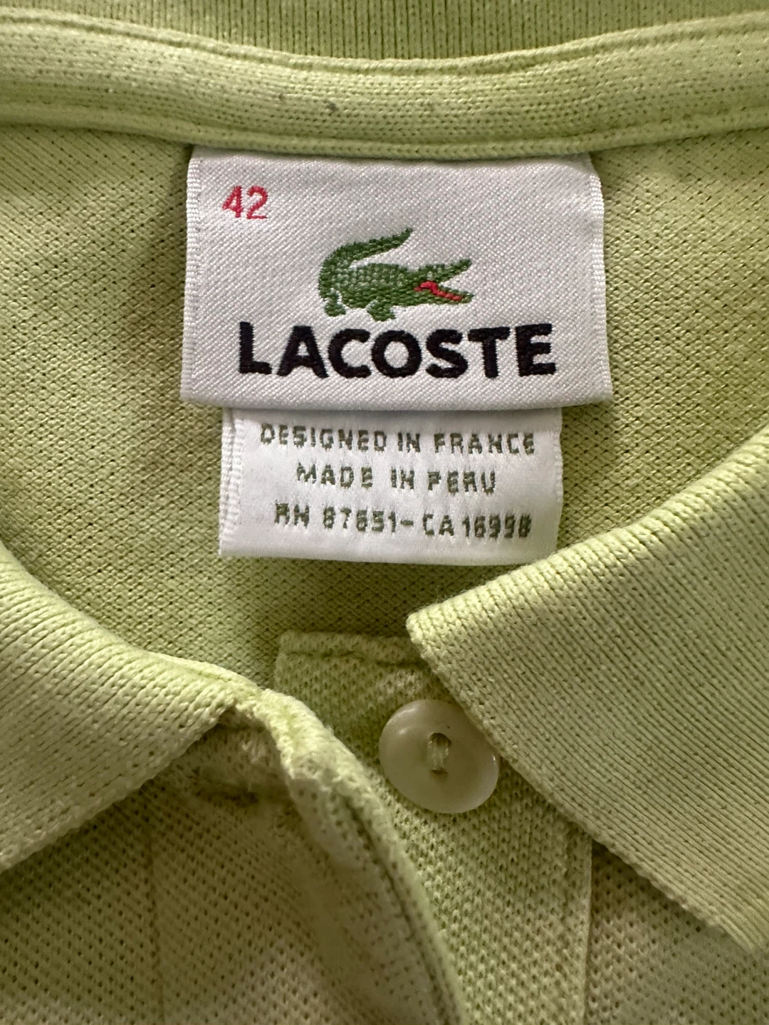 Lacoste Polo Shirt Size 42 - photo 5