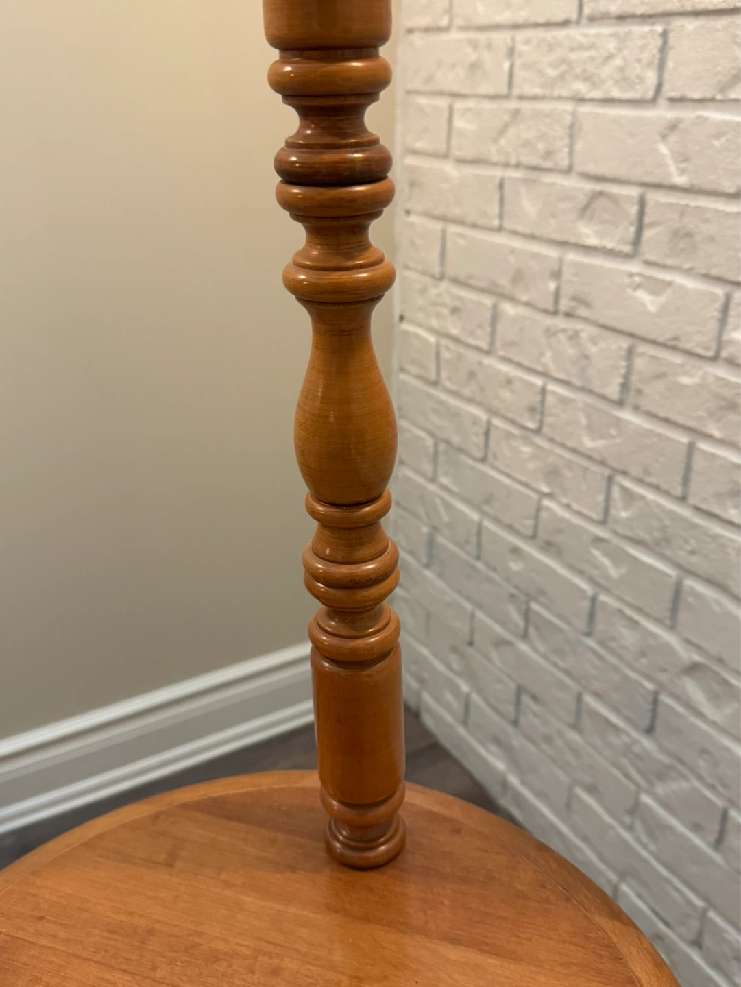 Roxton Maple Floor Lamp with Duck Shade - photo 3