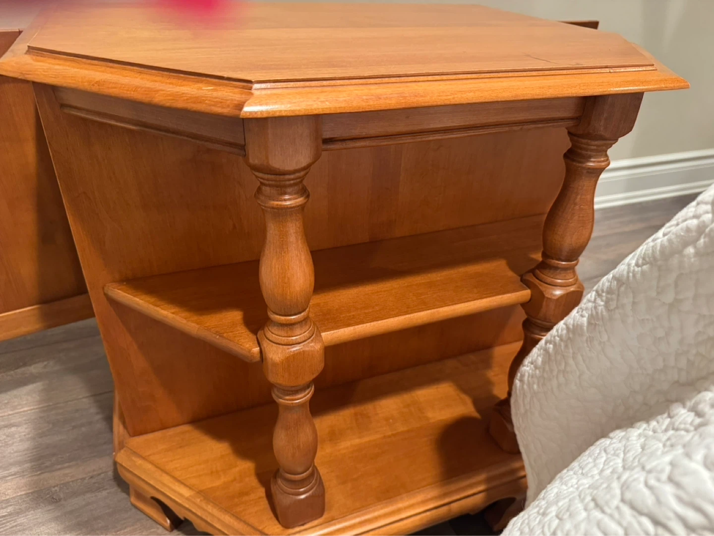 Roxton Maple Accent Table with Storage - photo 3