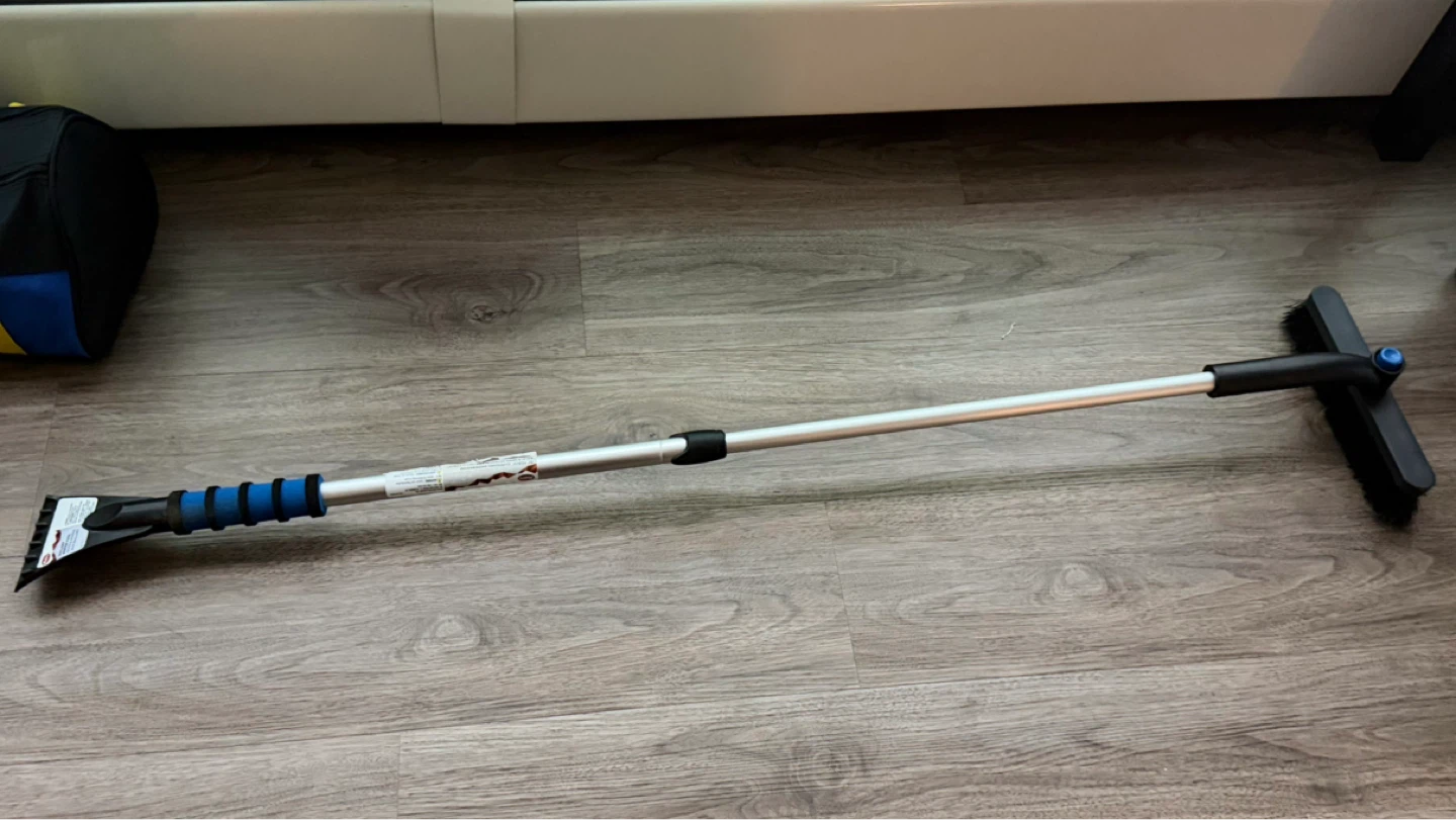 Extendable Snow Brush with Ice Scraper - photo 2