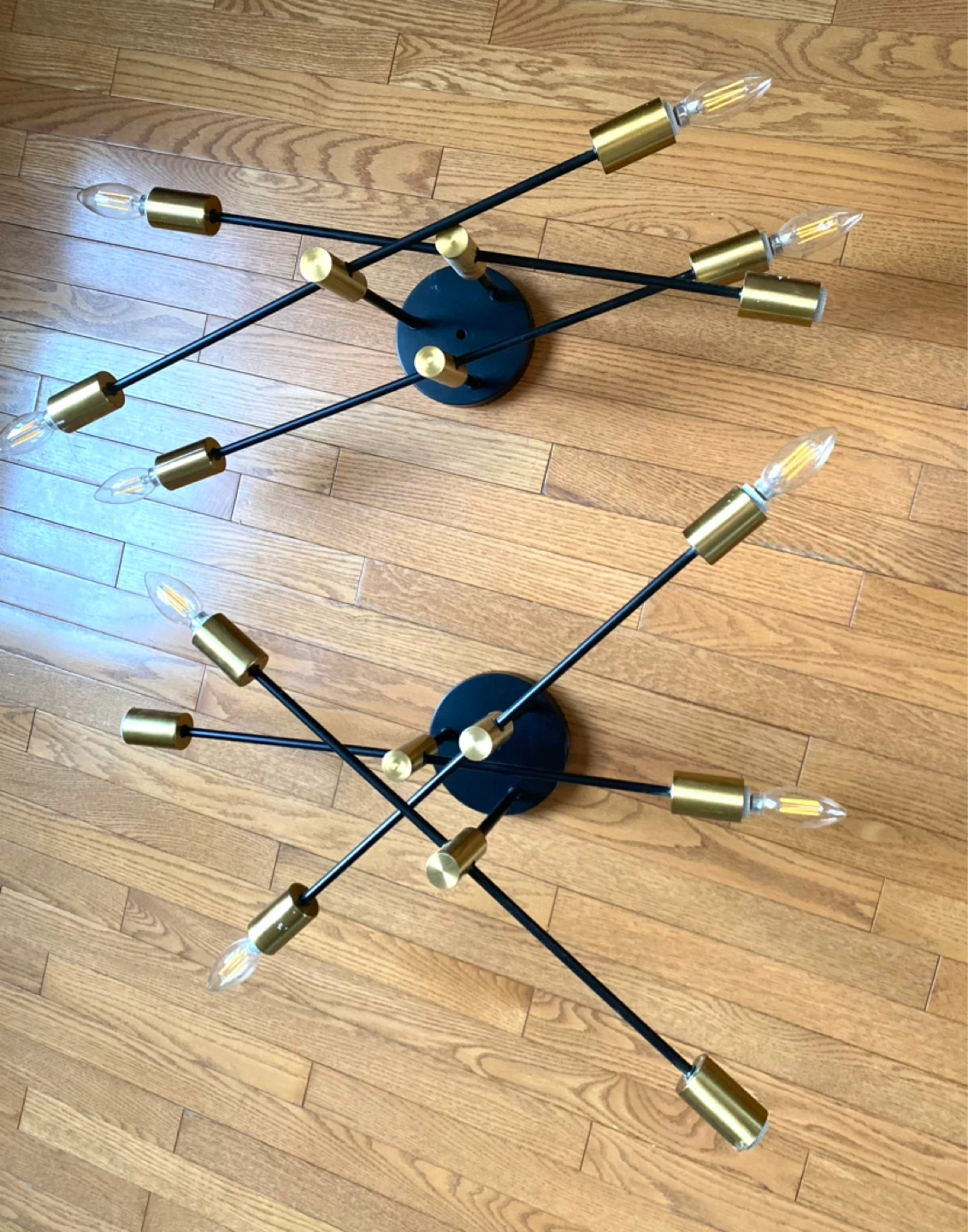 Sputnik Chandelier Light Fixtures (2 pcs) - photo 2