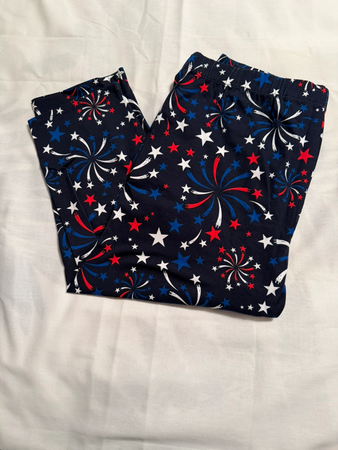 No Boundaries Patriotic Firework Print Leggings XL (15-17) - photo 3