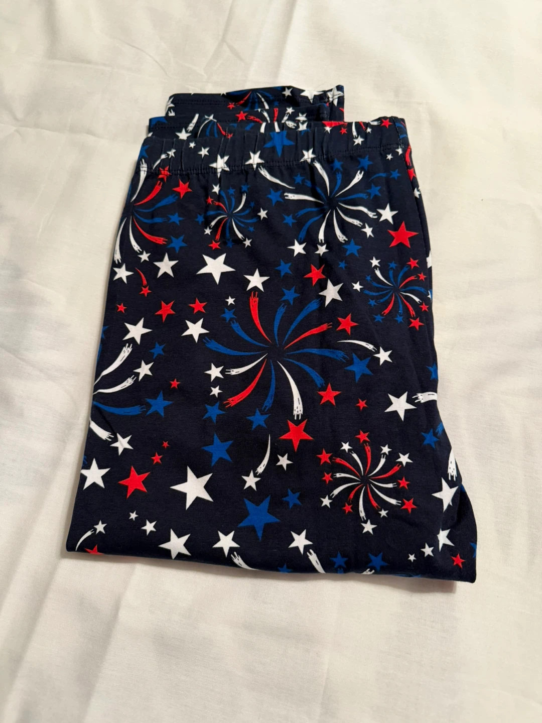 No Boundaries Patriotic Firework Print Leggings XL (15-17) - photo 2