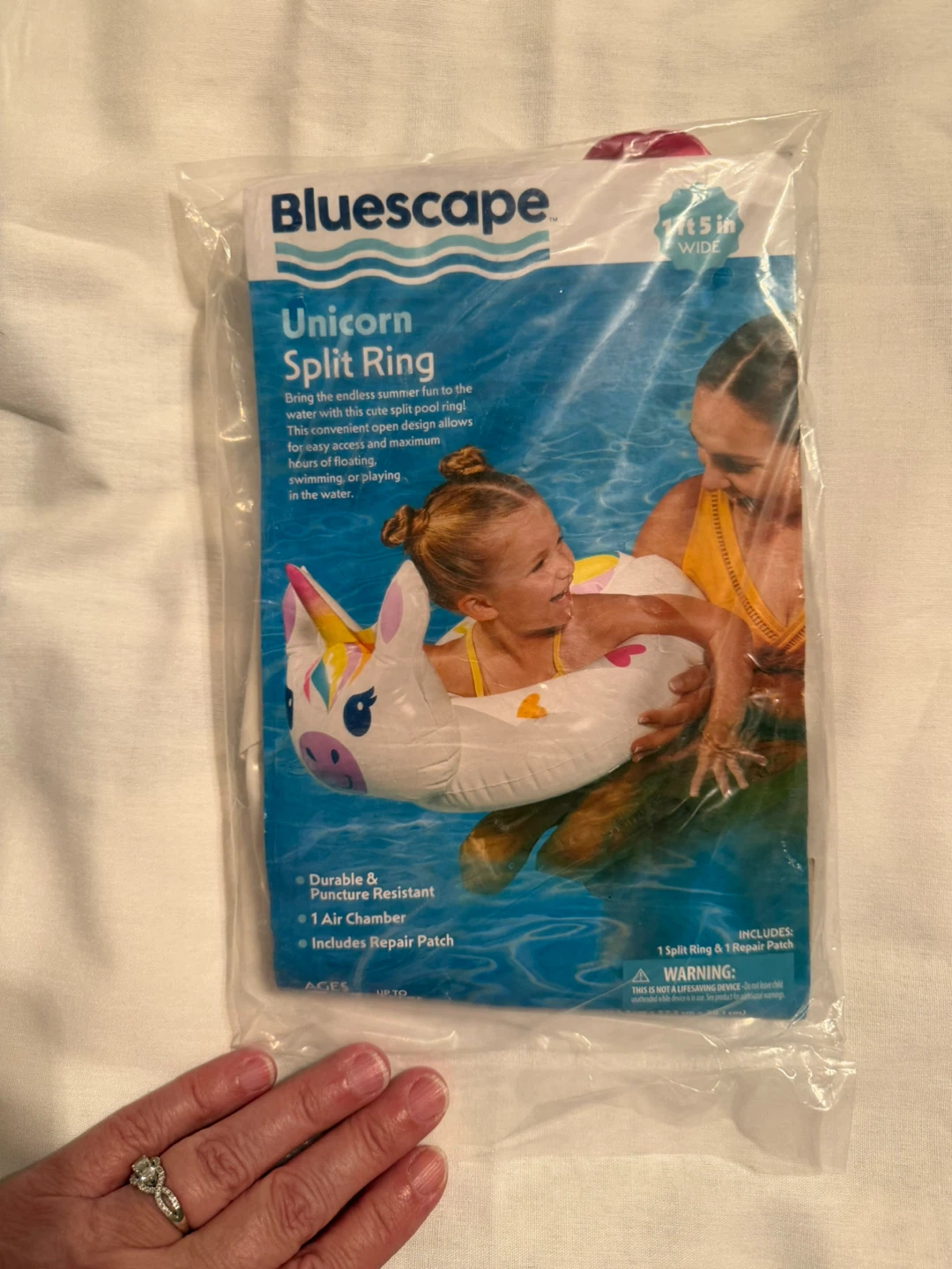 Bluescape Unicorn Split Ring Pool Float