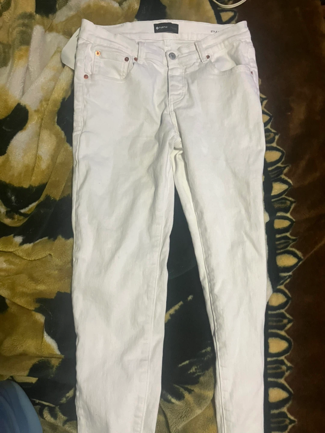 Purple Brand White Cropped Fit Jeans - photo 4