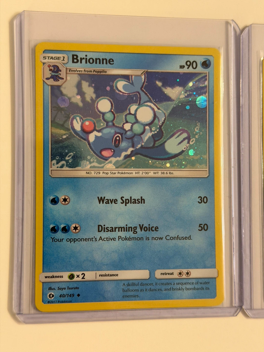 Cosmos Holo Pokemon - Brionne, Talonflame & Popplio 💫 - photo 2