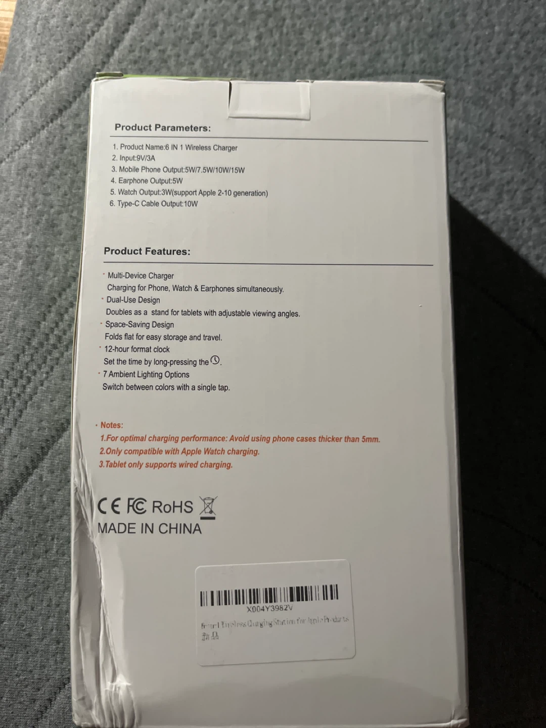 Y21 6-in-1 Wireless Charger with Clock - photo 2