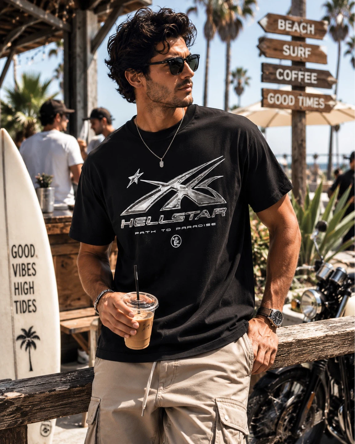 Black Hellstar T-Shirt - photo 5