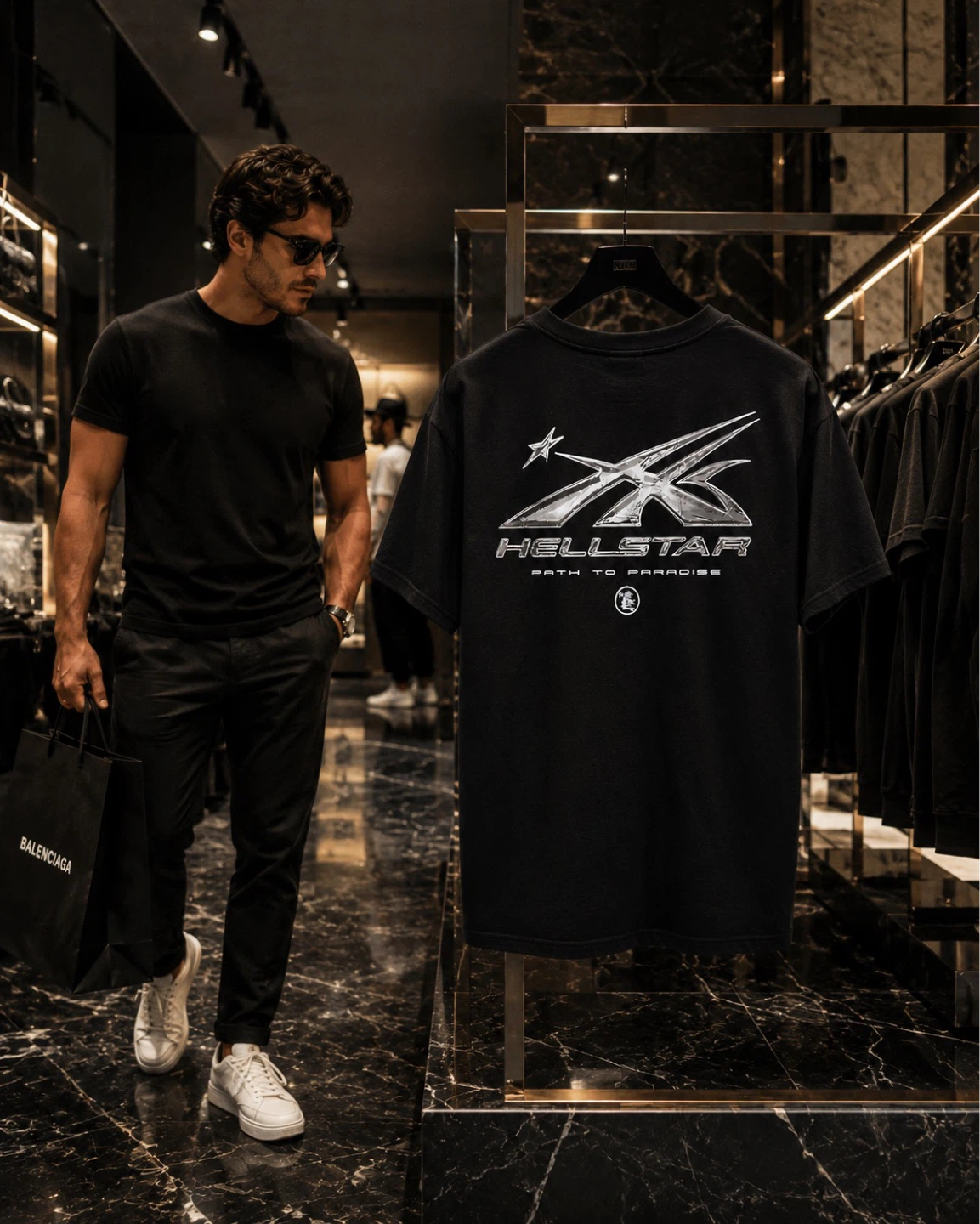 Black Hellstar T-Shirt - photo 2