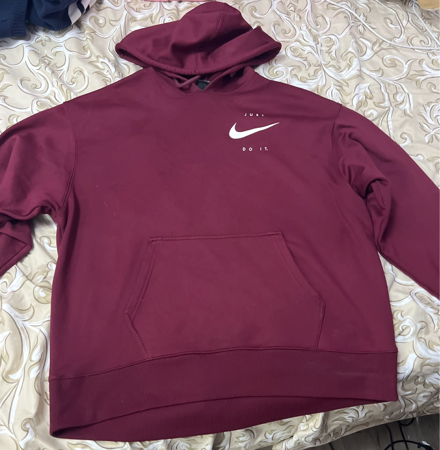 Nike "Just Do It" Maroon Hoodie