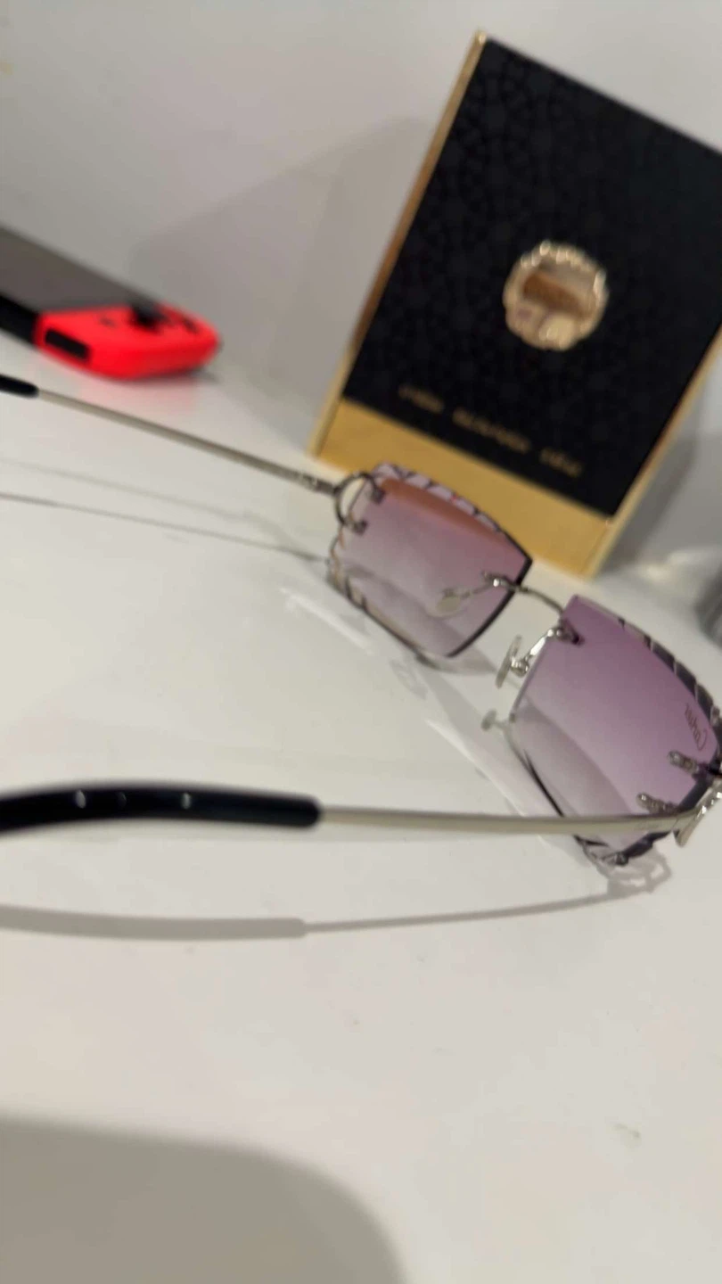 Cartier Rimless Sunglasses - Purple Gradient - photo 2