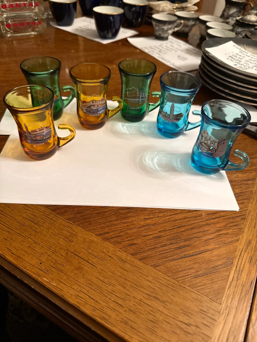 Set of 6 Vintage "Venezia" Espresso Glasses