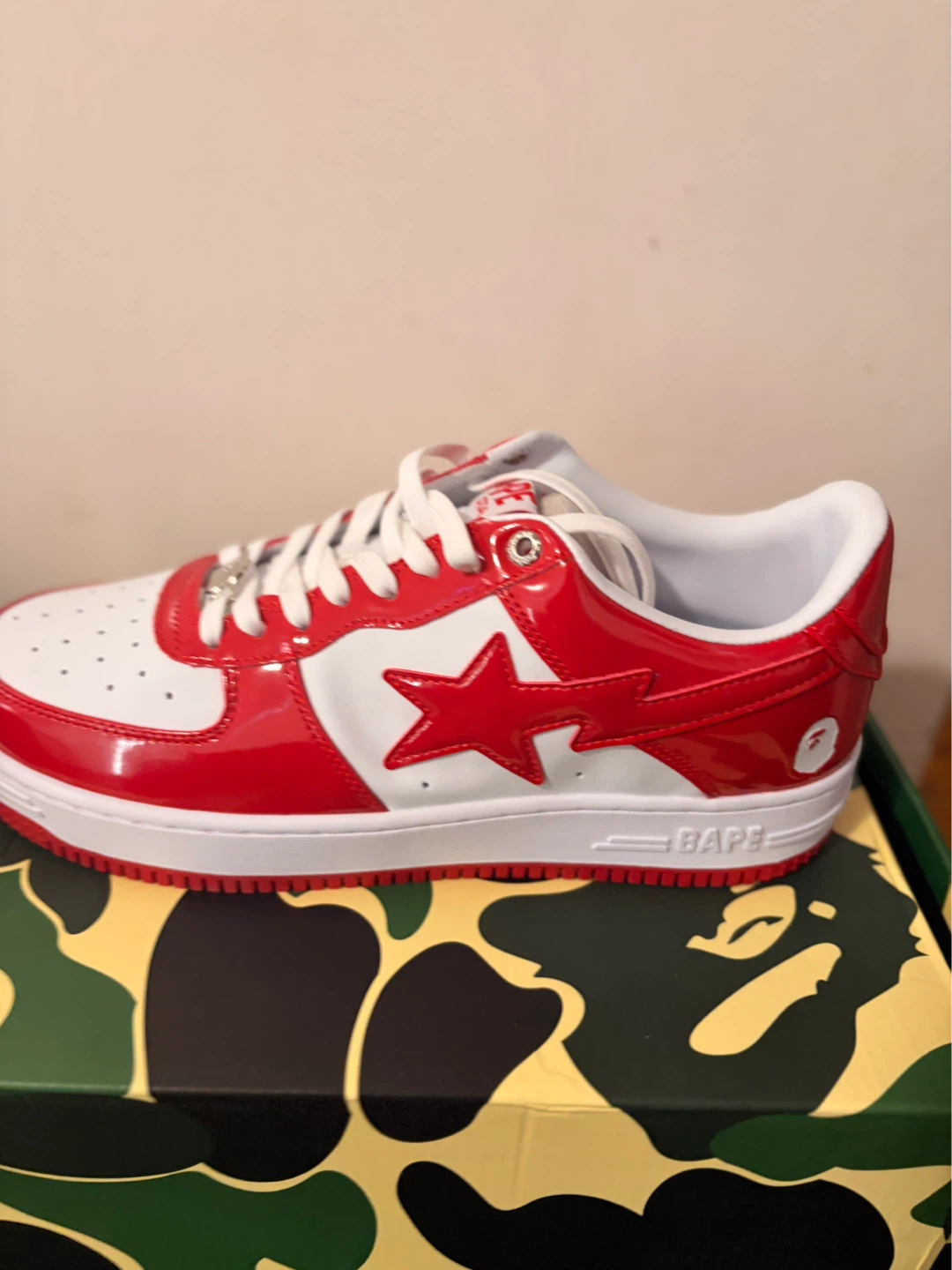 BAPE STA Low Red White